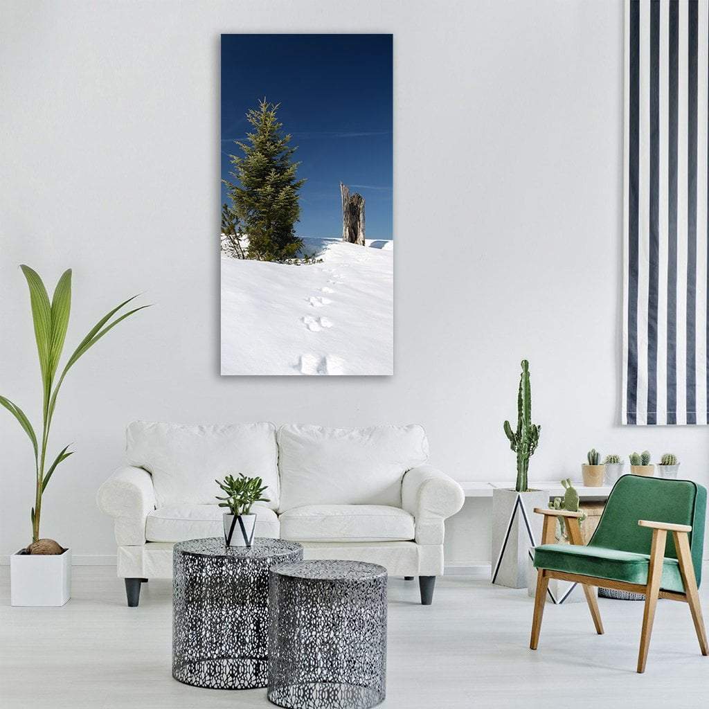 Winter Dream Vertical Canvas Wall Art-1 Vertical-Gallery Wrap-12" x 24"-Tiaracle