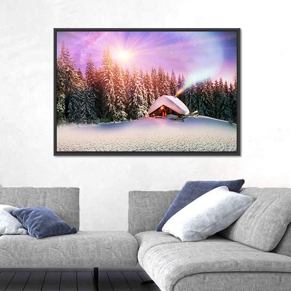 Winter In Carpathians Vertical Canvas Wall Art-3 Vertical-Gallery Wrap-12" x 25"-Tiaracle