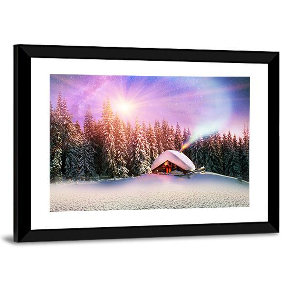 Winter In Carpathians Vertical Canvas Wall Art-3 Vertical-Gallery Wrap-12" x 25"-Tiaracle