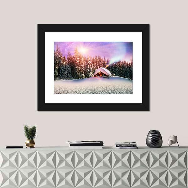 Winter In Carpathians Vertical Canvas Wall Art-3 Vertical-Gallery Wrap-12" x 25"-Tiaracle