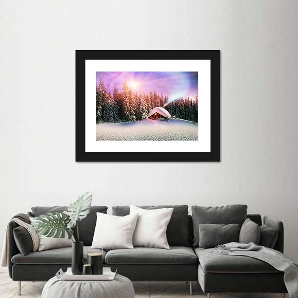 Winter In Carpathians Vertical Canvas Wall Art-3 Vertical-Gallery Wrap-12" x 25"-Tiaracle