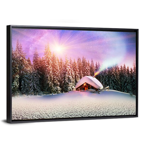 Winter In Carpathians Vertical Canvas Wall Art-3 Vertical-Gallery Wrap-12" x 25"-Tiaracle