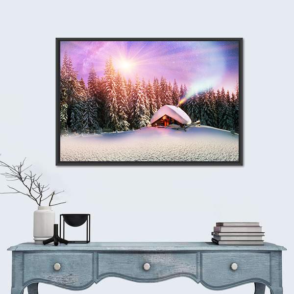 Winter In Carpathians Vertical Canvas Wall Art-3 Vertical-Gallery Wrap-12" x 25"-Tiaracle