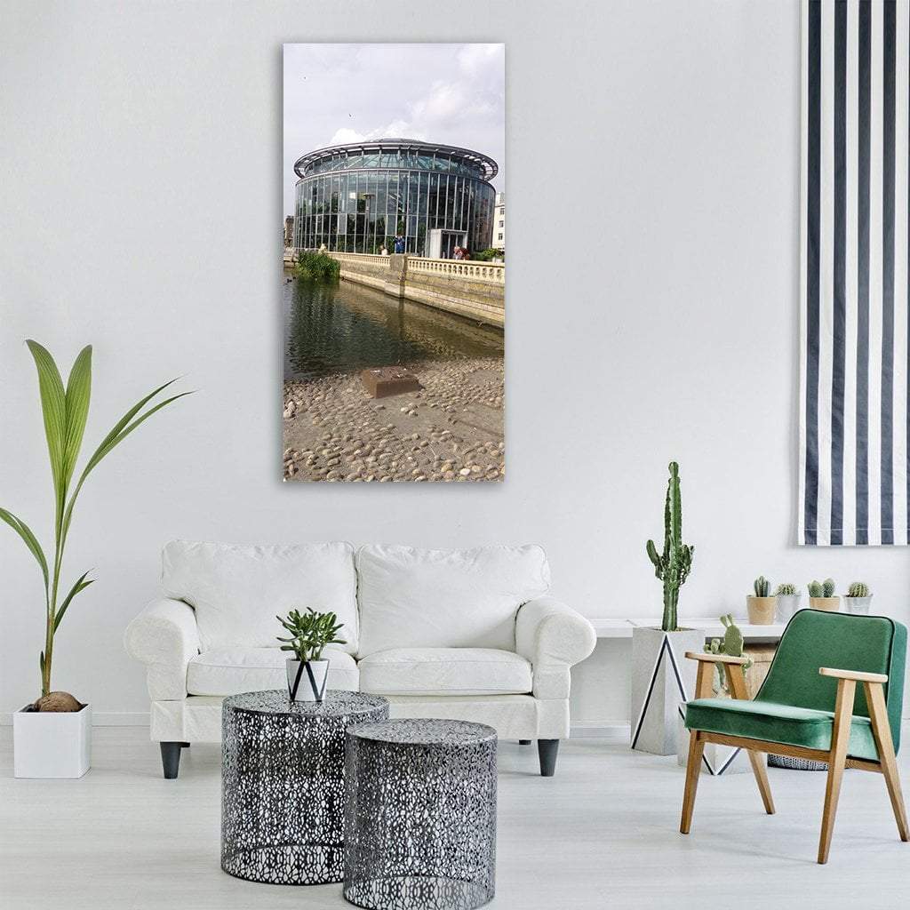 Winter In Mowbray Park Sunderland UK Vertical Canvas Wall Art-1 Vertical-Gallery Wrap-12" x 24"-Tiaracle