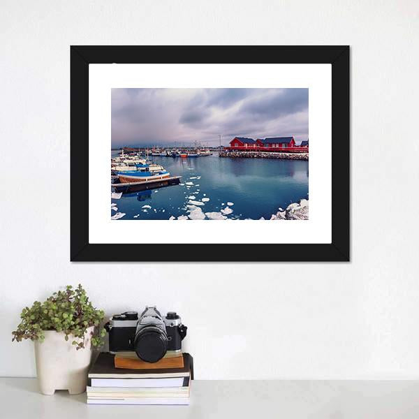 Winter In Norway Canvas Wall Art-5 Horizontal-Gallery Wrap-22" x 12"-Tiaracle