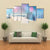 Winter Landscape Glowing By Sunlight Canvas Wall Art-3 Horizontal-Gallery Wrap-37" x 24"-Tiaracle