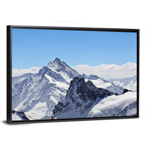 Winter Landscape In The Matterhorn Canvas Wall Art-3 Horizontal-Gallery Wrap-25" x 16"-Tiaracle