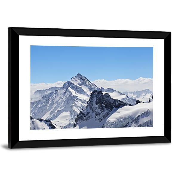 Winter Landscape In The Matterhorn Canvas Wall Art-3 Horizontal-Gallery Wrap-25" x 16"-Tiaracle
