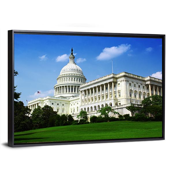Wisconsin State Capital Building Canvas Wall Art-3 Horizontal-Gallery Wrap-25" x 16"-Tiaracle