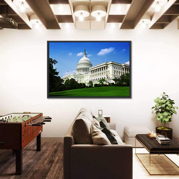 Wisconsin State Capital Building Canvas Wall Art-3 Horizontal-Gallery Wrap-25" x 16"-Tiaracle