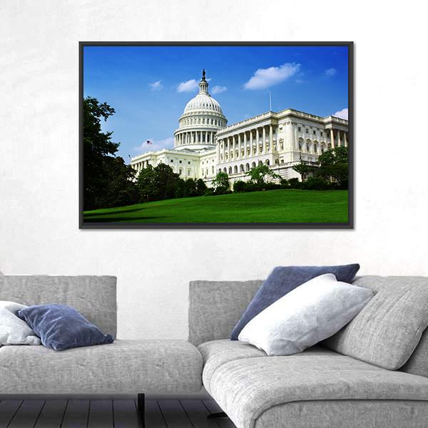 Wisconsin State Capital Building Canvas Wall Art-3 Horizontal-Gallery Wrap-25" x 16"-Tiaracle