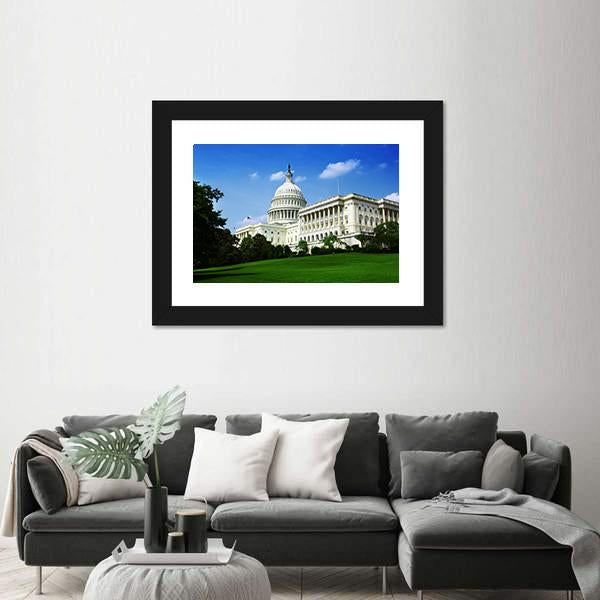 Wisconsin State Capital Building Canvas Wall Art-3 Horizontal-Gallery Wrap-25" x 16"-Tiaracle