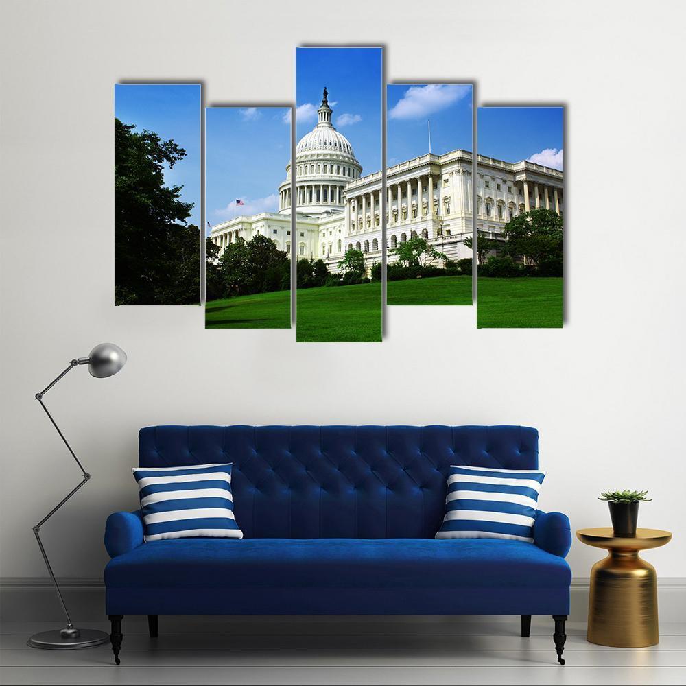 Wisconsin State Capital Building Canvas Wall Art-5 Pop-Gallery Wrap-47" x 32"-Tiaracle