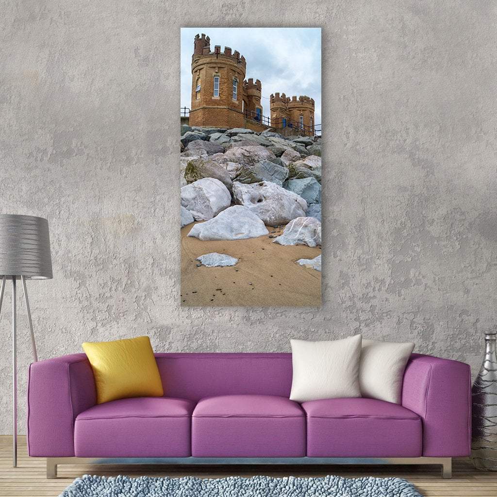 Withernsea Rocks In Germany Vertical Canvas Wall Art-1 Vertical-Gallery Wrap-12" x 24"-Tiaracle