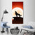 Wolf & Moon Vertical Canvas Wall Art-1 Vertical-Gallery Wrap-12" x 24"-Tiaracle