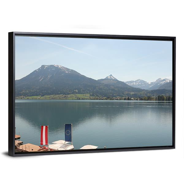 Wolfgangsee Lake Canvas Wall Art-3 Horizontal-Gallery Wrap-25" x 16"-Tiaracle