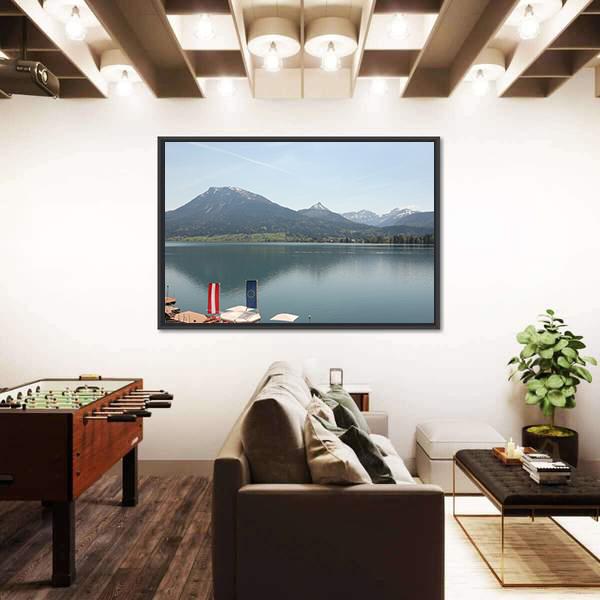 Wolfgangsee Lake Canvas Wall Art-3 Horizontal-Gallery Wrap-25" x 16"-Tiaracle