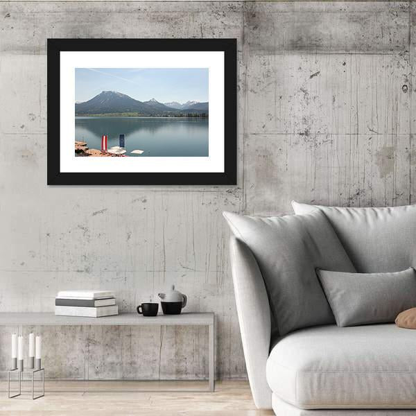 Wolfgangsee Lake Canvas Wall Art-3 Horizontal-Gallery Wrap-25" x 16"-Tiaracle
