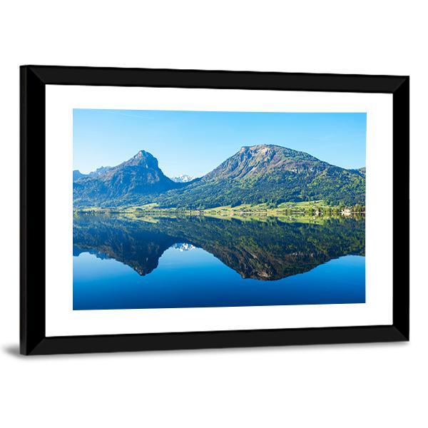 Wolfgangsee Lake in Austria Canvas Wall Art-3 Horizontal-Gallery Wrap-25" x 16"-Tiaracle
