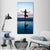 Woman Yoga On The Beach Vertical Canvas Wall Art-1 Vertical-Gallery Wrap-12" x 24"-Tiaracle