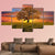 Wonderful Alone Tree In The Field With Clouds Canvas Wall Art-3 Horizontal-Gallery Wrap-37" x 24"-Tiaracle