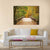 Wooden Bridge In The Autumn Forest Canvas Wall Art-1 Piece-Gallery Wrap-48" x 32"-Tiaracle