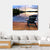 Wooden Chair On Beach Of Relaxing Lake Canvas Wall Art-4 Square-Gallery Wrap-17" x 17"-Tiaracle