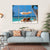 Wooden Lounge Chairs On A Tropical Beach Canvas Wall Art-4 Horizontal-Gallery Wrap-34" x 24"-Tiaracle