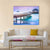 Wooden Pier And Blue Sea At Maldives Canvas Wall Art-1 Piece-Gallery Wrap-48" x 32"-Tiaracle