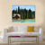 Wooden Retreat On Emerald Lake Canvas Wall Art-4 Square-Gallery Wrap-17" x 17"-Tiaracle