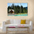 Wooden Retreat On Emerald lake Canvas Wall Art-3 Horizontal-Gallery Wrap-37" x 24"-Tiaracle
