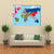 World Map With All States And Their Flags Canvas Wall Art-1 Piece-Gallery Wrap-48" x 32"-Tiaracle