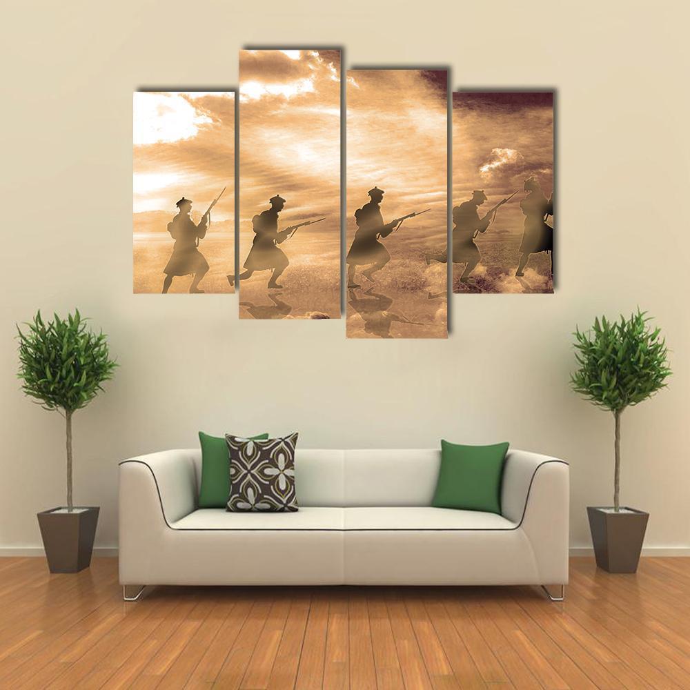 World War I In Belgium Canvas Wall Art-4 Pop-Gallery Wrap-50" x 32"-Tiaracle