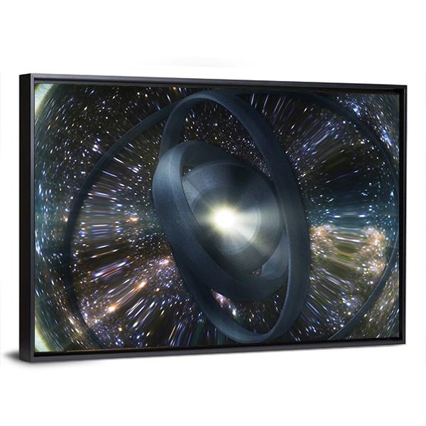 Wormhole Though Time And Space Canvas Wall Art-3 Horizontal-Gallery Wrap-25" x 16"-Tiaracle