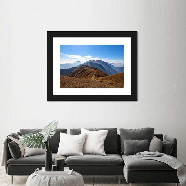 Wugong Mountain Trekking Canvas Wall Art-3 Horizontal-Gallery Wrap-25" x 16"-Tiaracle