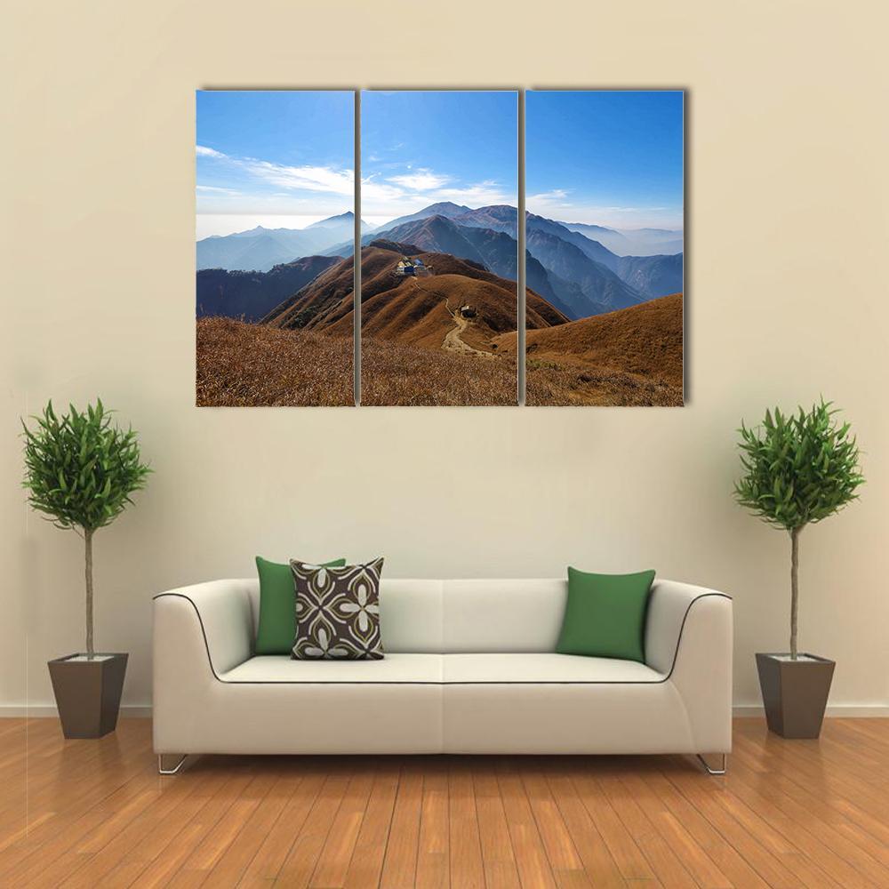 Wugong Mountain Trekking Canvas Wall Art-3 Horizontal-Gallery Wrap-37" x 24"-Tiaracle