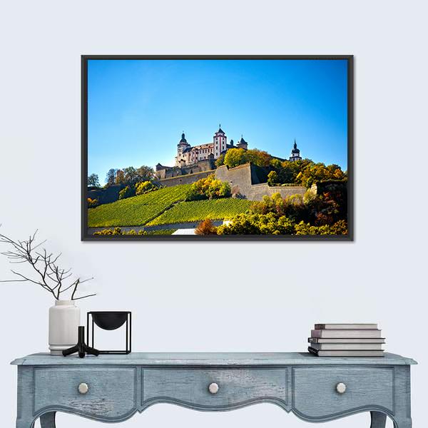 Wurzburg Towns Of Germany Canvas Wall Art-1 Piece-Floating Frame-24" x 16"-Tiaracle