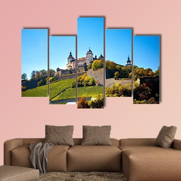 Wurzburg Towns Of Germany Canvas Wall Art-5 Pop-Gallery Wrap-47" x 32"-Tiaracle