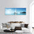 Yacht In Blue Ocean Panoramic Canvas Wall Art-3 Piece-25" x 08"-Tiaracle