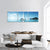 Yacht In Blue Ocean Panoramic Canvas Wall Art-3 Piece-25" x 08"-Tiaracle