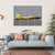 Yellow Container Ship Canvas Wall Art-4 Horizontal-Gallery Wrap-34" x 24"-Tiaracle