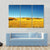 Yellow Field And Blue Sky Canvas Wall Art-3 Horizontal-Gallery Wrap-37" x 24"-Tiaracle