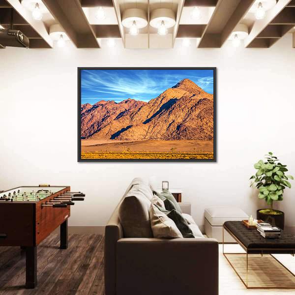 Yellow Mountains Of Namib Desert Canvas Wall Art-3 Horizontal-Gallery Wrap-25" x 16"-Tiaracle