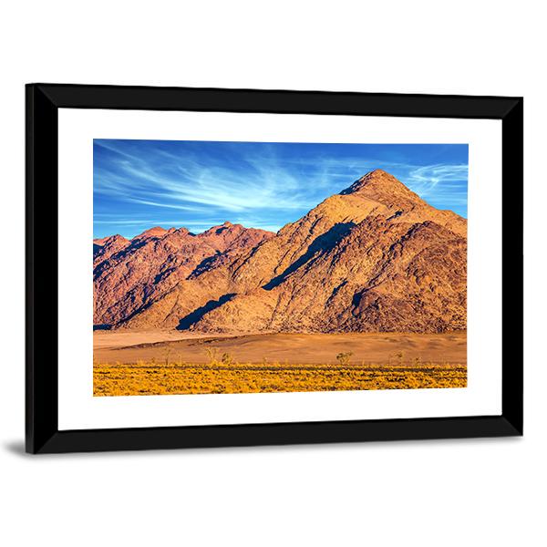Yellow Mountains Of Namib Desert Canvas Wall Art-3 Horizontal-Gallery Wrap-25" x 16"-Tiaracle