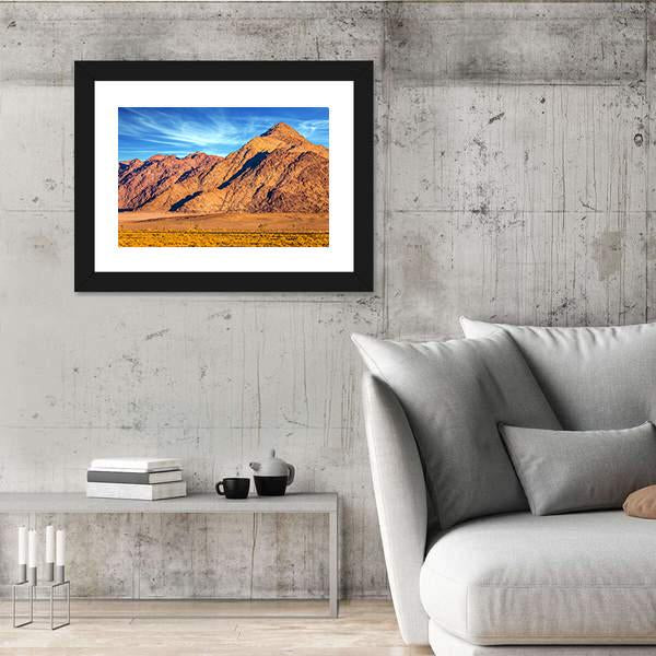 Yellow Mountains Of Namib Desert Canvas Wall Art-3 Horizontal-Gallery Wrap-25" x 16"-Tiaracle