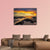 Yellow Sunset Over Sea Canvas Wall Art-5 Horizontal-Gallery Wrap-22" x 12"-Tiaracle