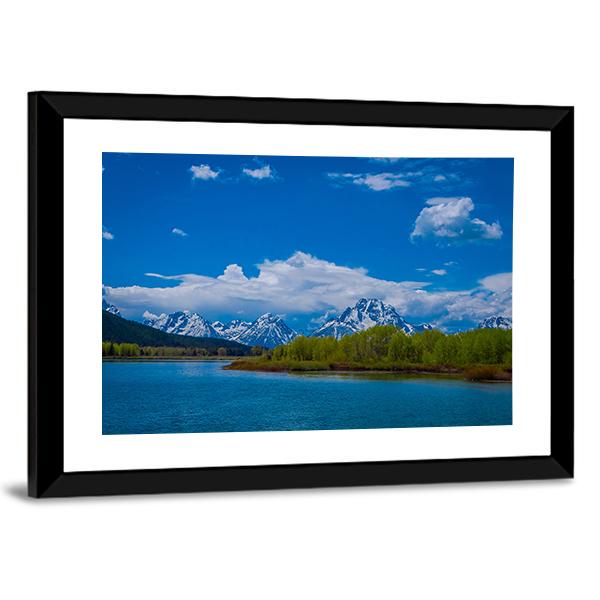 Yellowstone River In Wyoming Canvas Wall Art-3 Horizontal-Gallery Wrap-25" x 16"-Tiaracle
