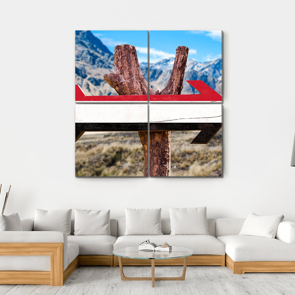 Yemen Flag Sign Canvas Wall Art-4 Square-Gallery Wrap-17" x 17"-Tiaracle