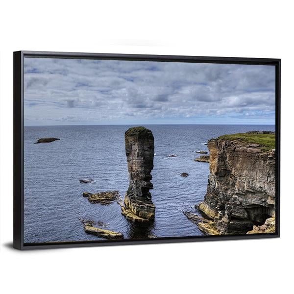 Yesnaby Castle Canvas Wall Art-3 Horizontal-Gallery Wrap-25" x 16"-Tiaracle