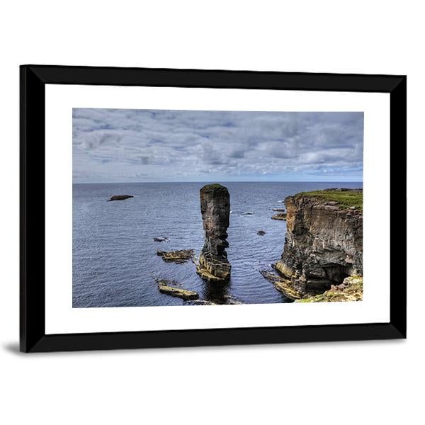 Yesnaby Castle Canvas Wall Art-3 Horizontal-Gallery Wrap-25" x 16"-Tiaracle